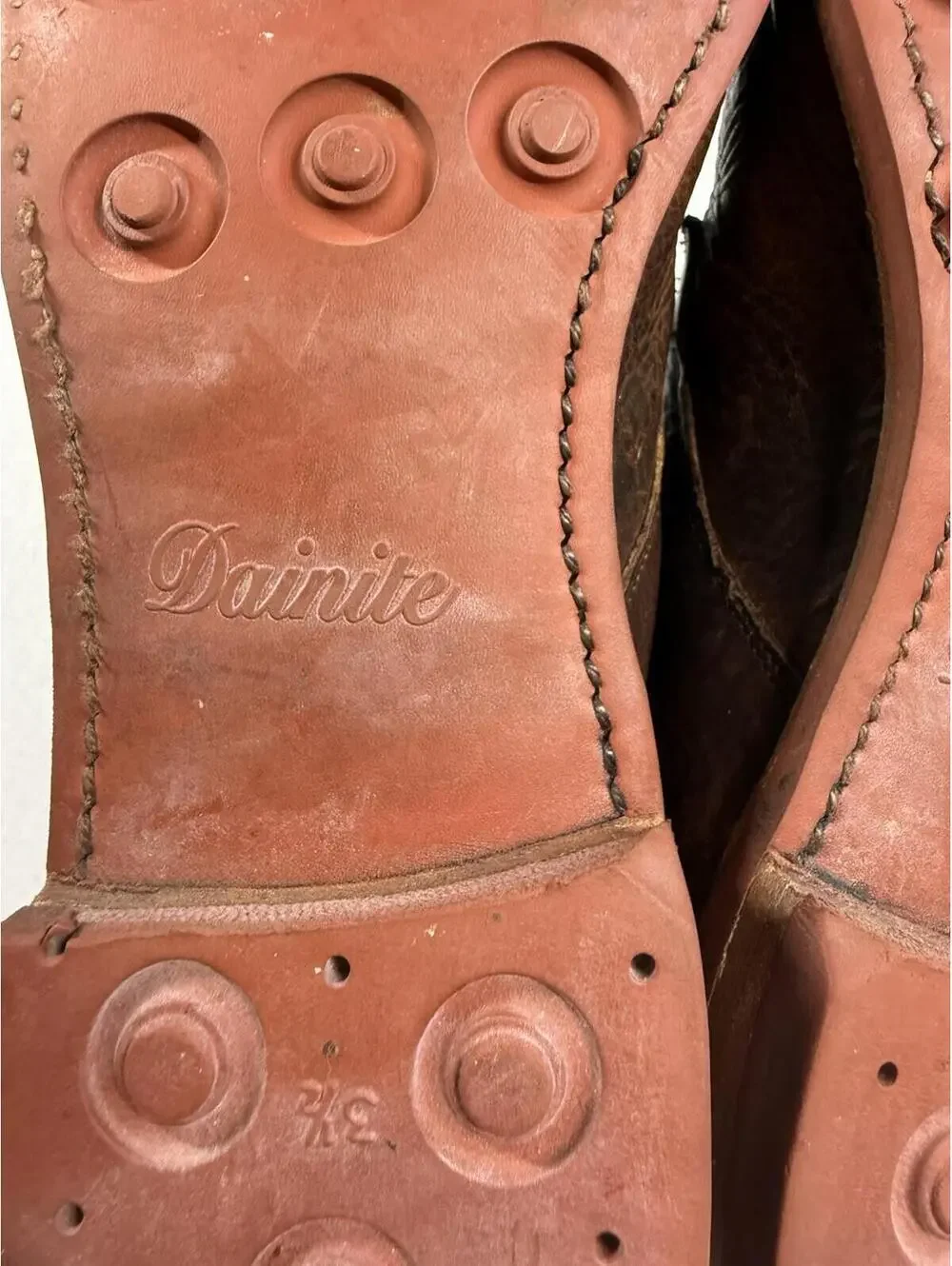 Allen Edmonds Oak Street Cap Toe Derby Shoes Oxfords Sz 12 D Brown Dainite Sole‎